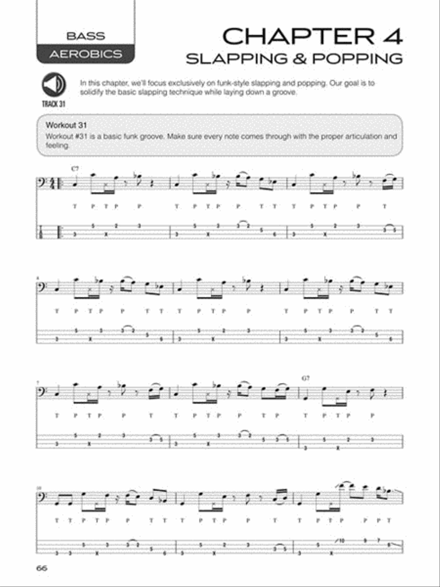Bass Aerobics Bass Guitar Tablature scores gallery preview page 6