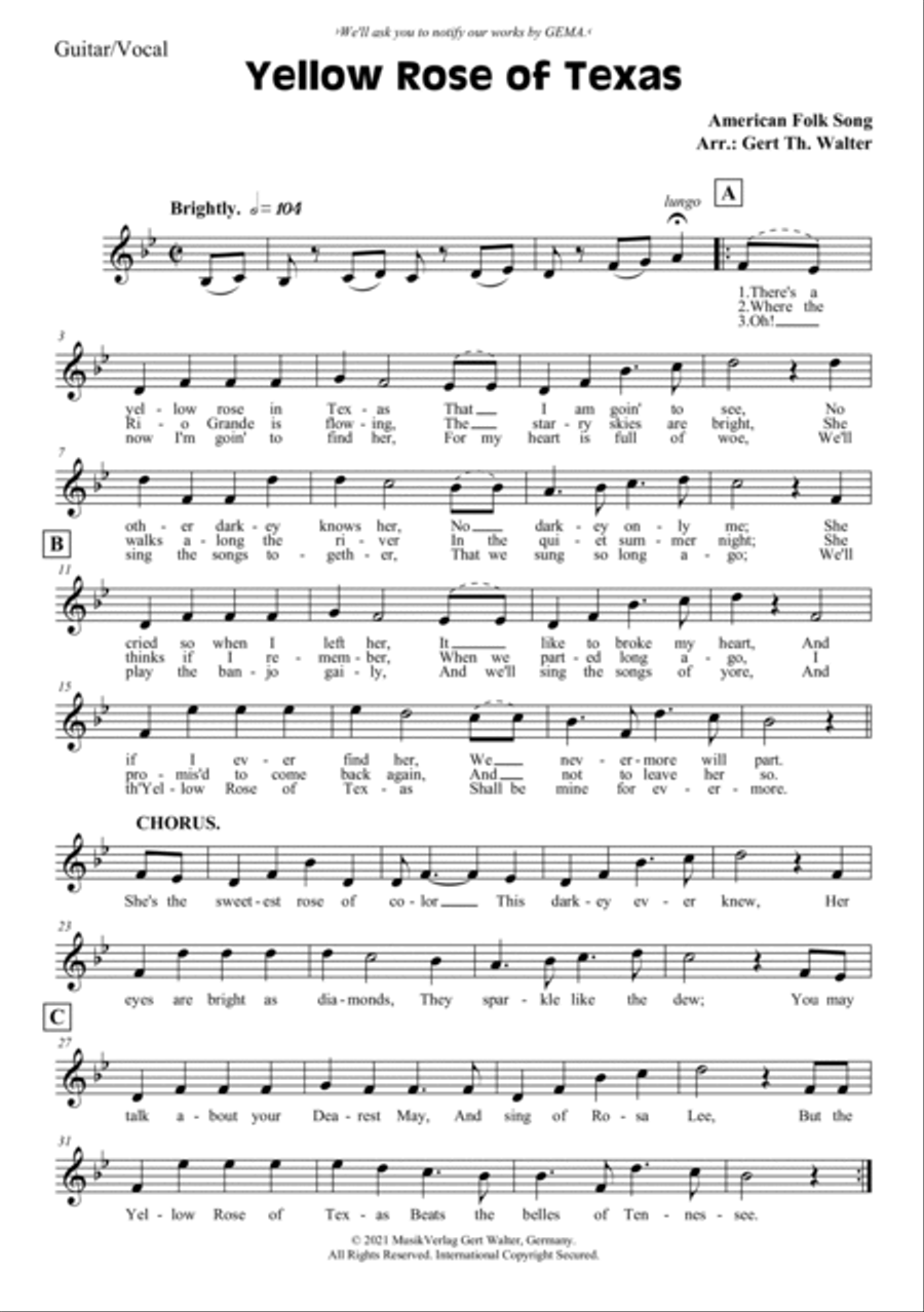 Yellow Rose of Texas Jazz Ensemble scores gallery preview page 5
