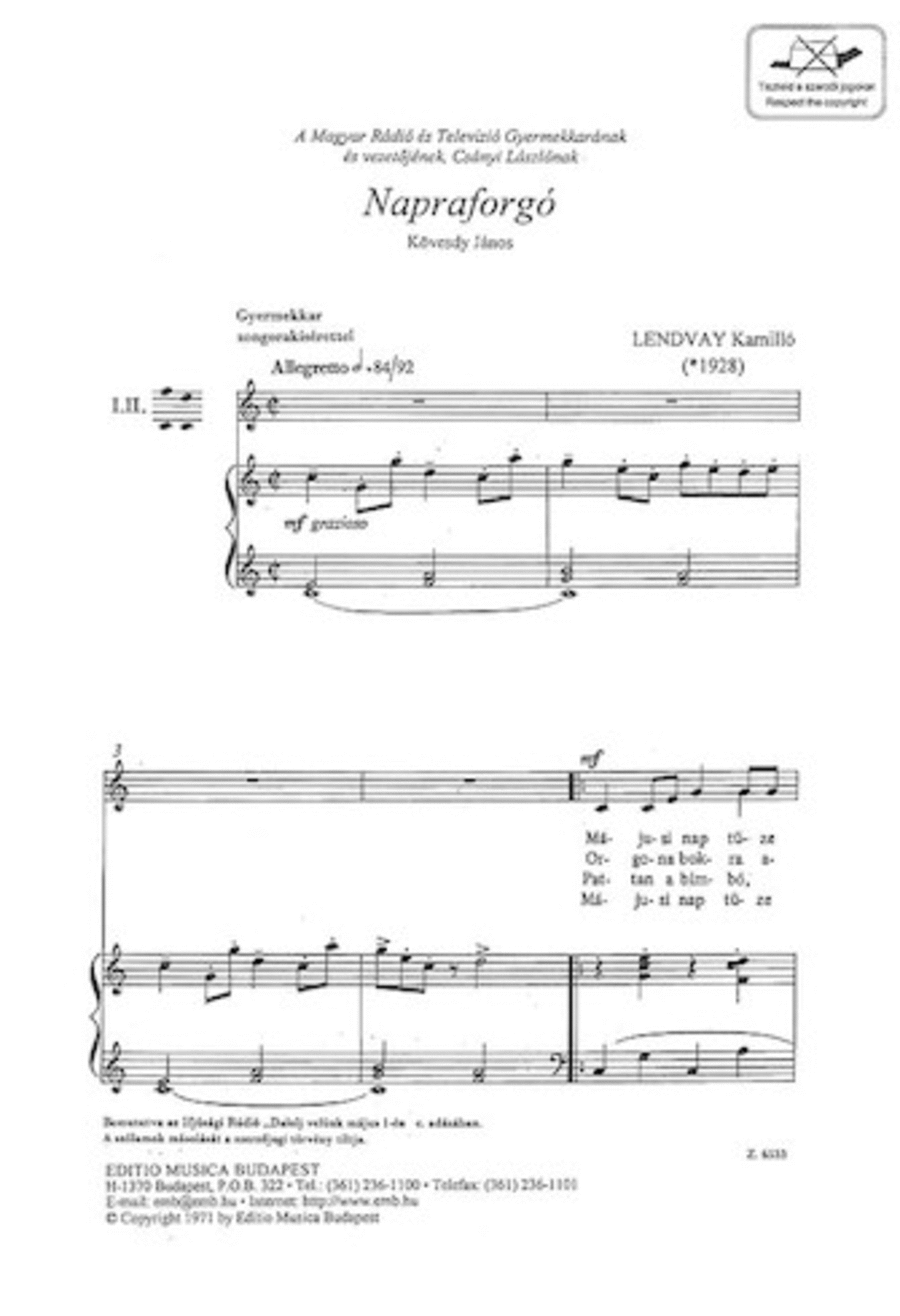 NapraforgÓ Children's Choir scores gallery preview page 1