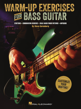 Book cover for Warm-Up Exercises for Bass Guitar