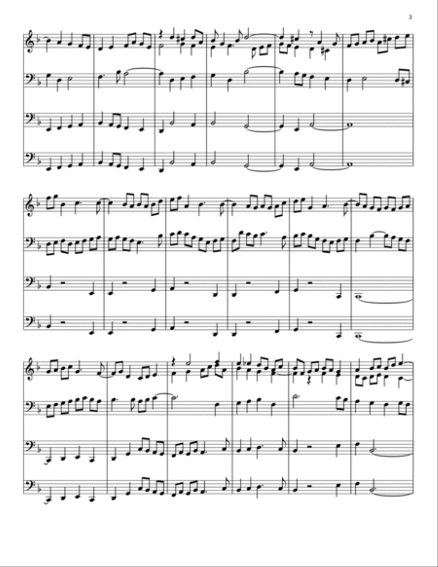 Fugue in D Minor Fugue in D Minor Organ Solo scores gallery preview page 3