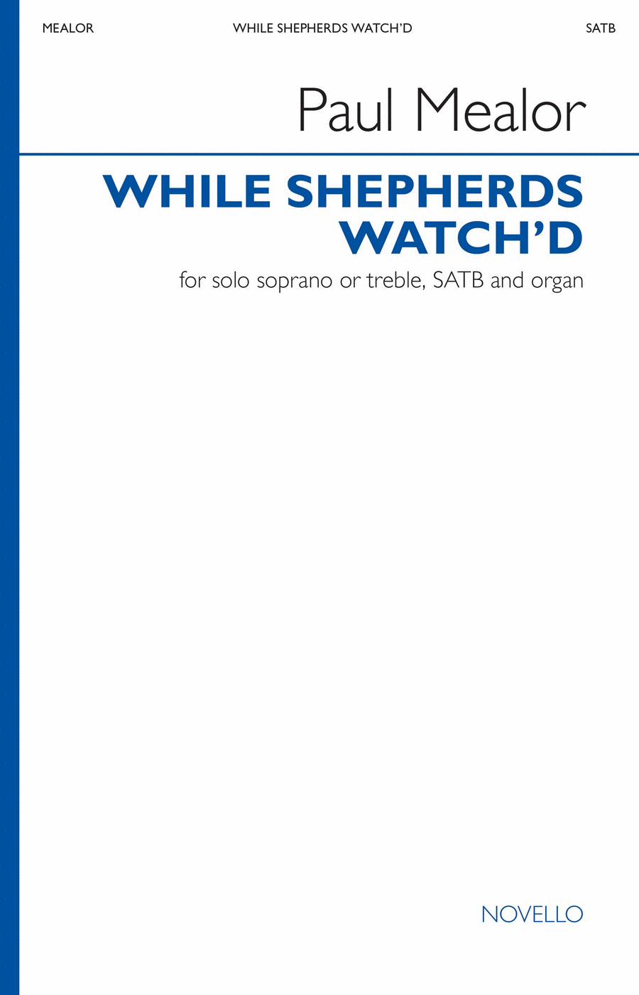 While Shepherds Watch'd While Shepherds Watch'd 4-Part scores gallery preview page 1