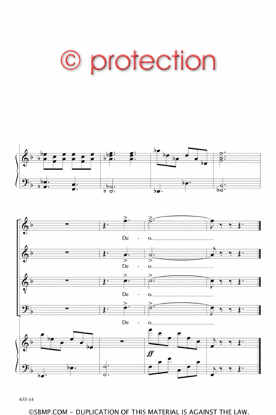 Jubilate Deo - SATB Octavo 4-Part scores gallery preview page 13