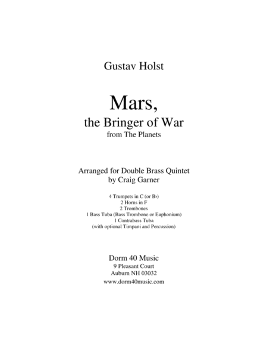 Mars, the Bringer of War, from 