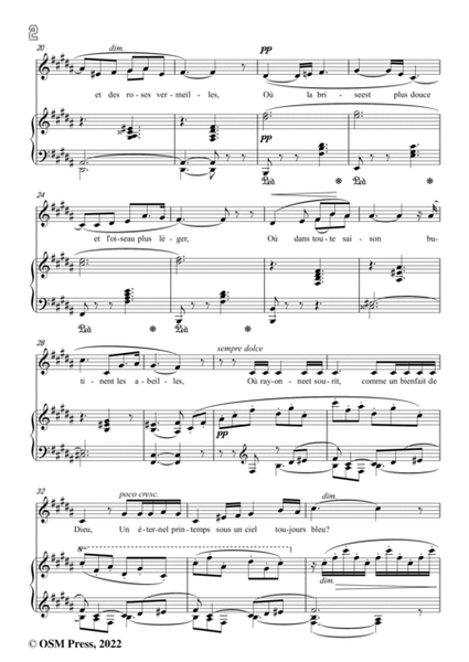 A. Thomas-Connais-tu le pays,from Mignon,in B Major,for Voice and Piano image number null