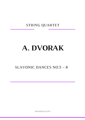 Book cover for Slavonic dances" from No.5 – 8