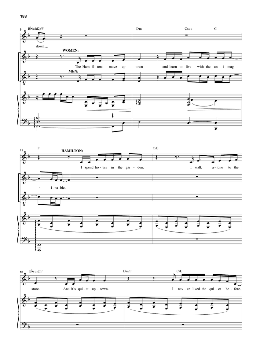 It's Quiet Uptown (from Hamilton) Piano, Vocal scores gallery preview page 2
