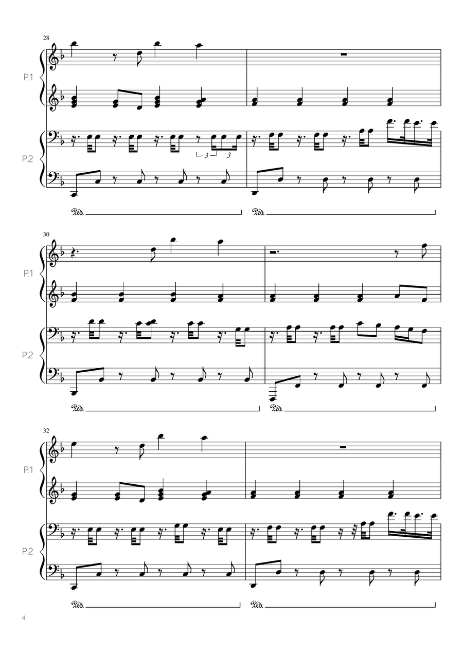 Faded Piano scores gallery preview page 4