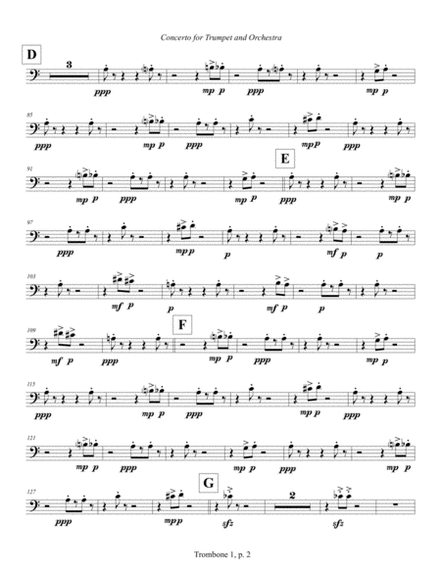 Concerto for Trumpet and Orchestra (2011) Trombone part 1