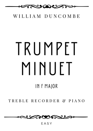 Duncombe - Trumpet Menuet in F Major - Easy