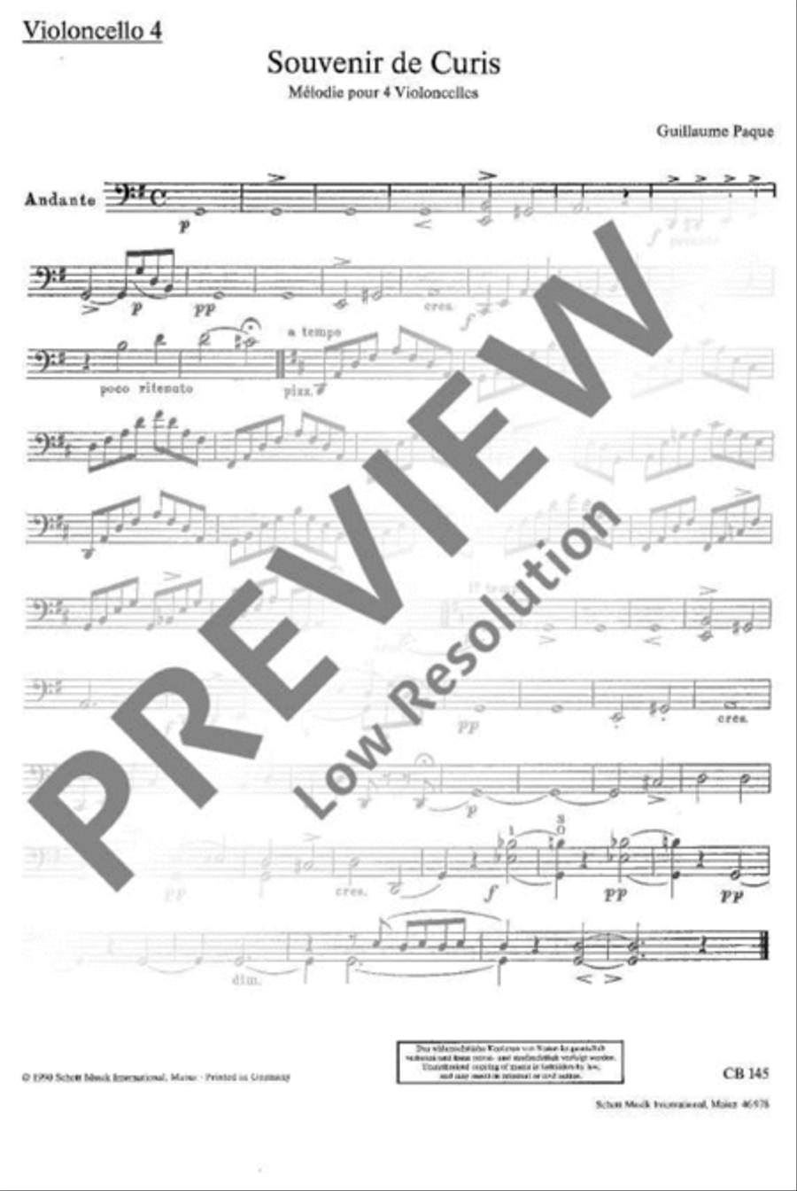 Souvenir de Curis Cello scores gallery preview page 8