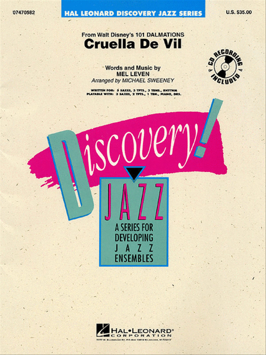 Cruella De Vil Cruella De Vil Jazz Ensemble scores gallery preview page 1