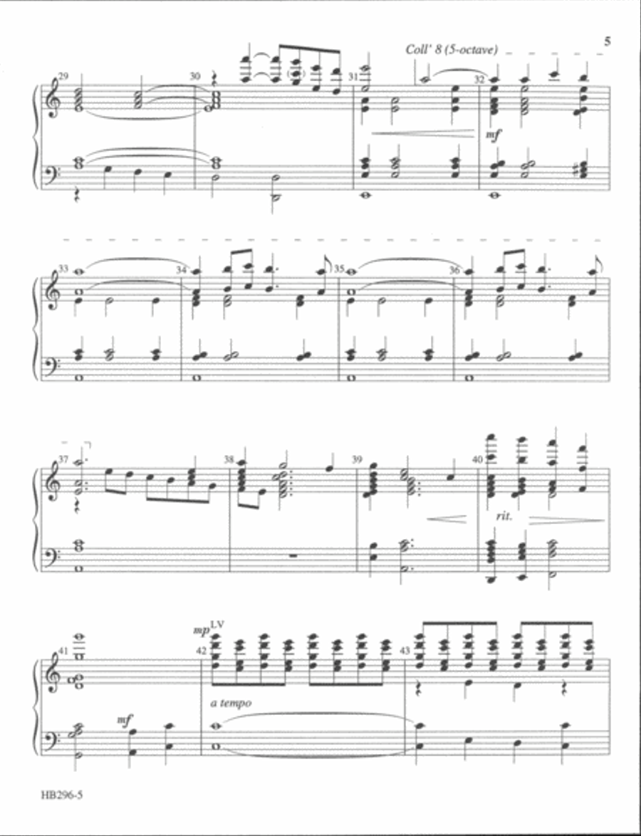 I Want Jesus to Walk with Me - Larson 5-Octaves scores gallery preview page 4