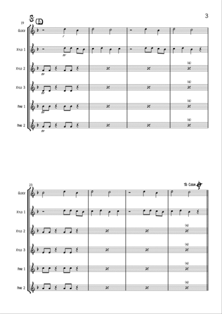 Ghost Chasers Percussion Ensemble scores gallery preview page 3