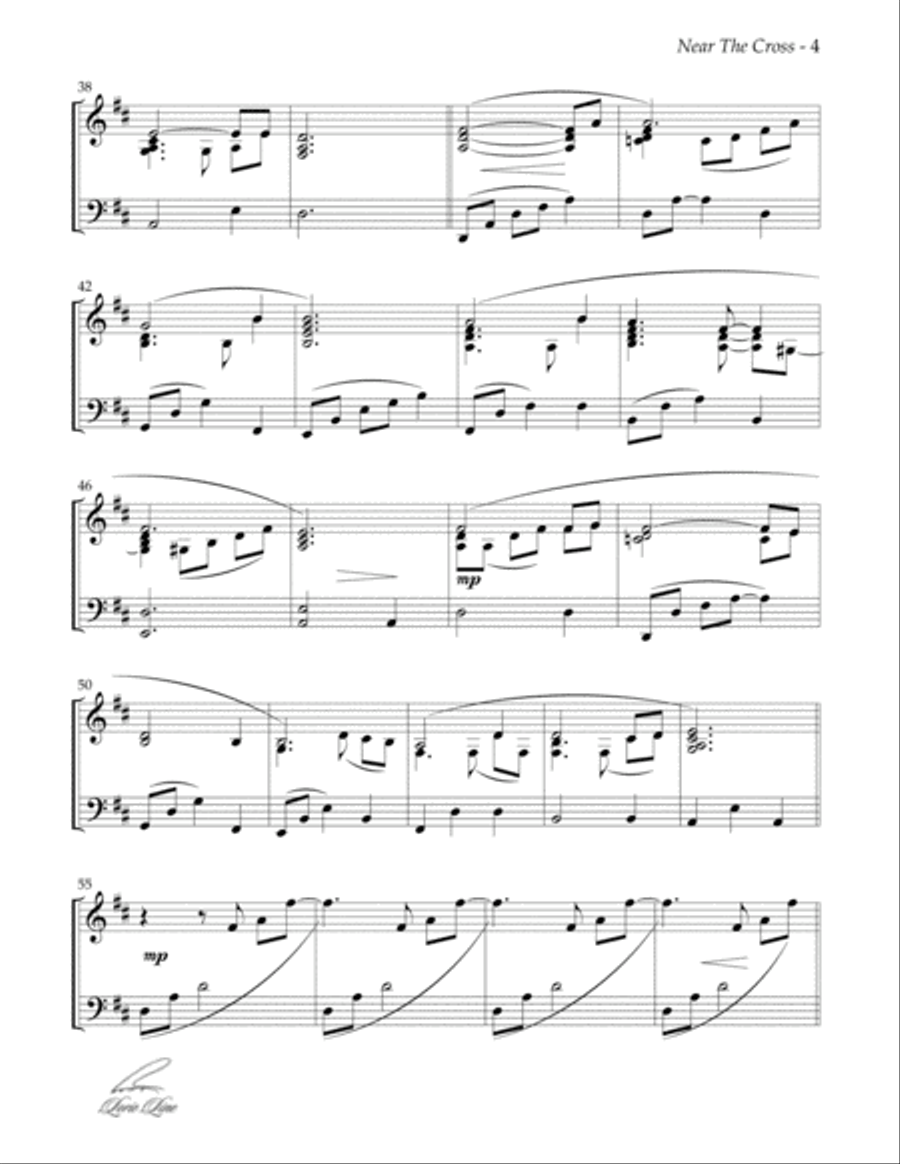Near The Cross Piano Solo scores gallery preview page 4
