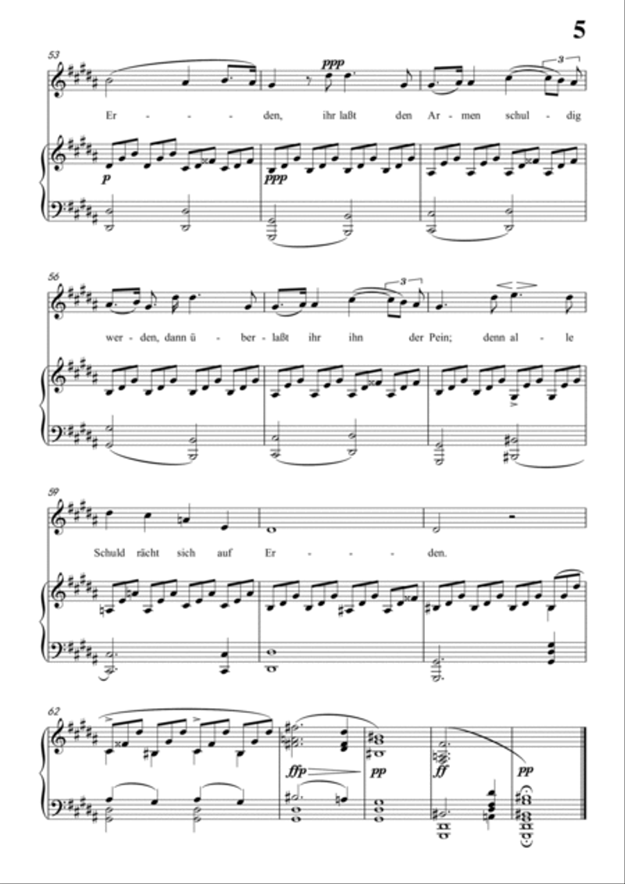 Schubert-Gesänge des Harfners,Op.12 No.2 in #G minor,for Vocal and Piano Voice scores gallery preview page 6