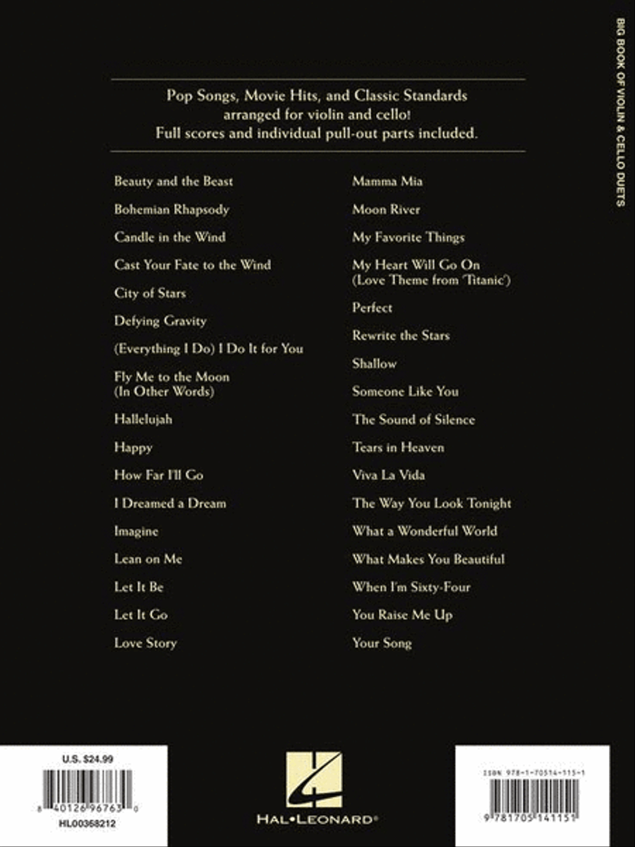 Big Book of Violin & Cello Duets String Duet scores gallery preview page 10