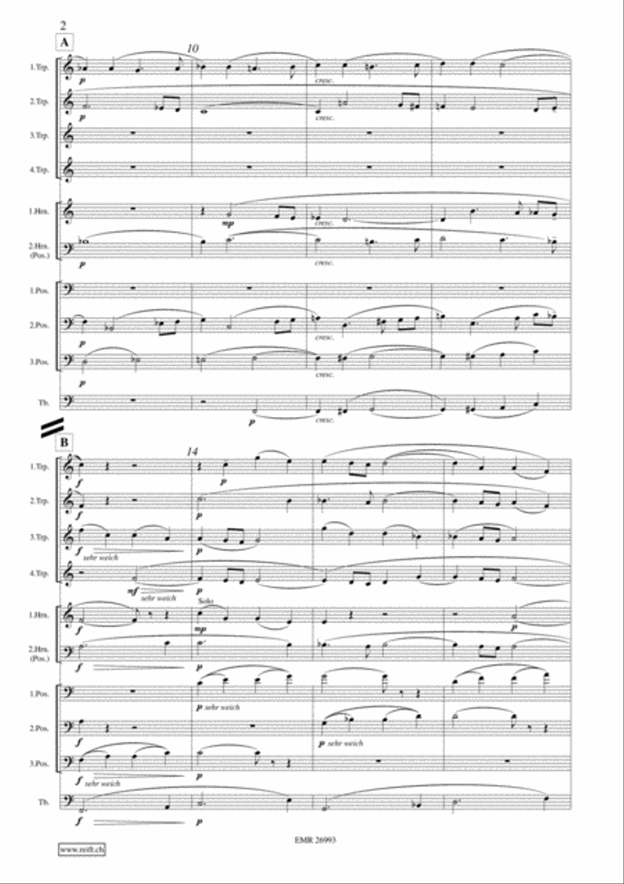 Abendsegen & Pantomime Brass Ensemble scores gallery preview page 4