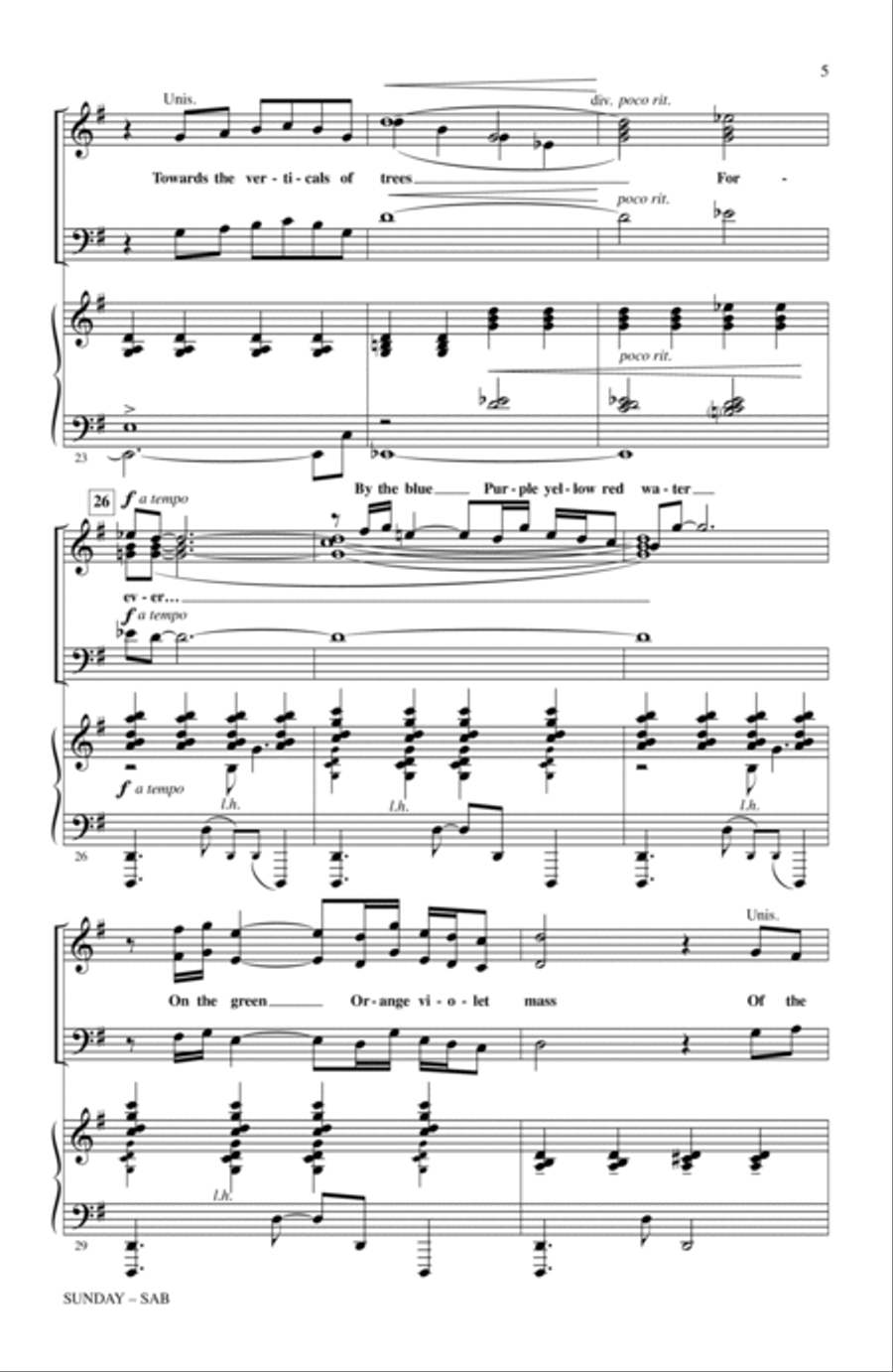 Sunday Sunday 3-Part scores gallery preview page 4