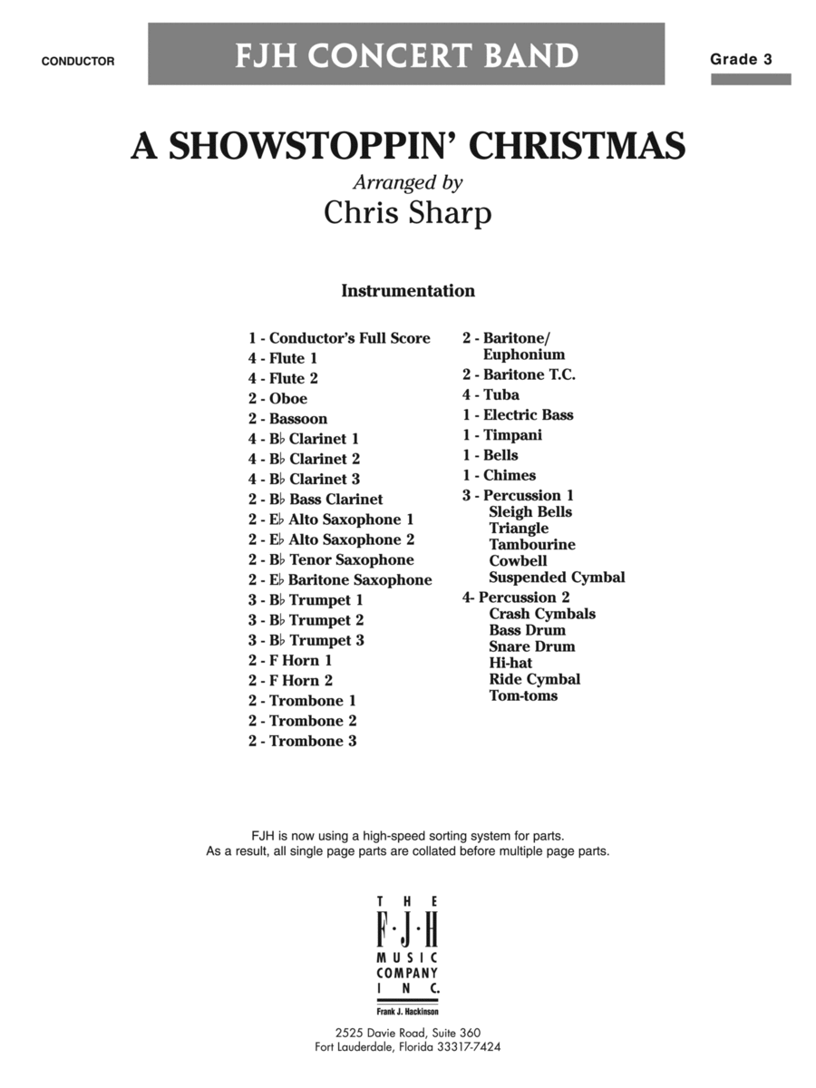 A Showstoppin' Christmas: Score