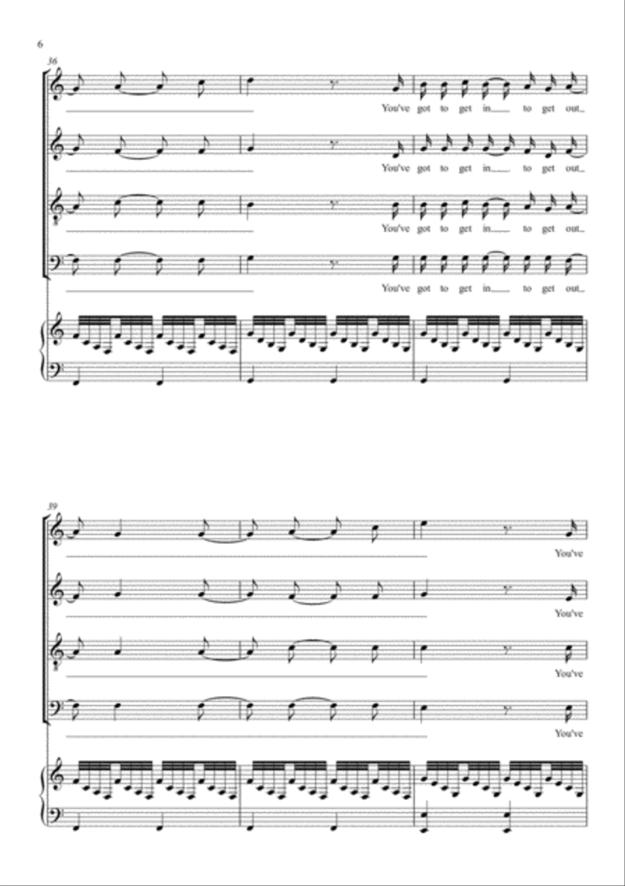 The Carpet Crawlers 4-Part scores gallery preview page 6