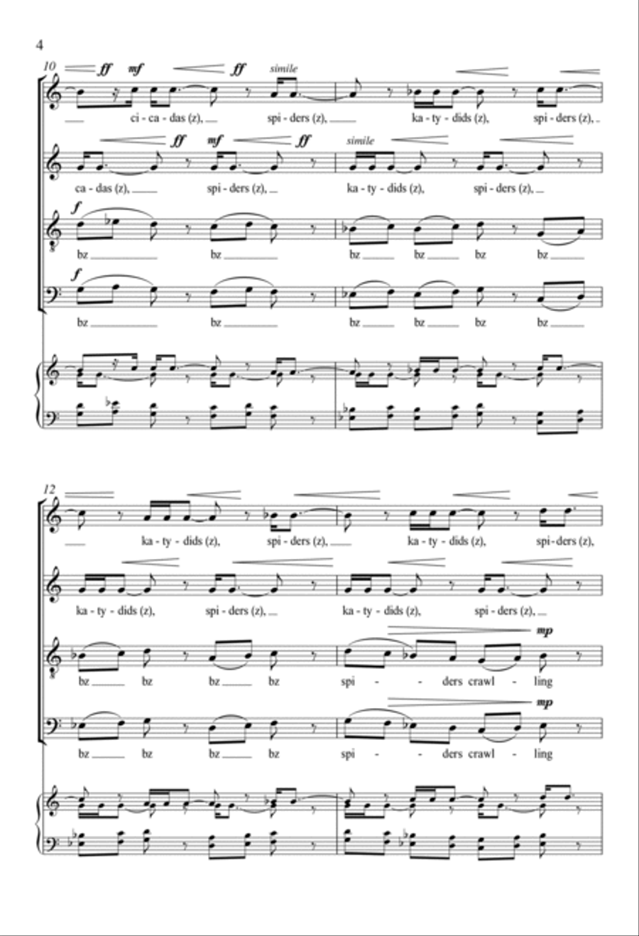 Due South: 3. Bugs 4-Part scores gallery preview page 3