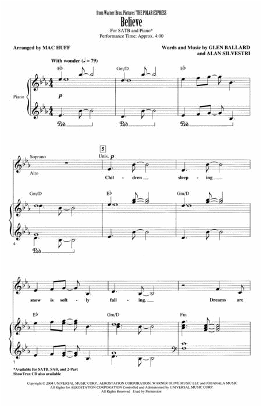 Believe 4-Part scores gallery preview page 2