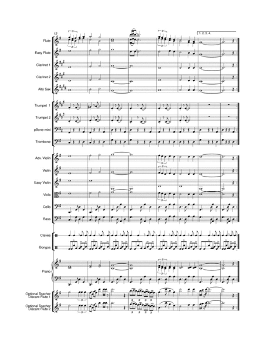 Latin Lullaby Full Orchestra scores gallery preview page 3