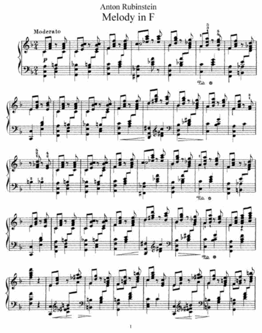 Anton Rubinstein - Melody in F