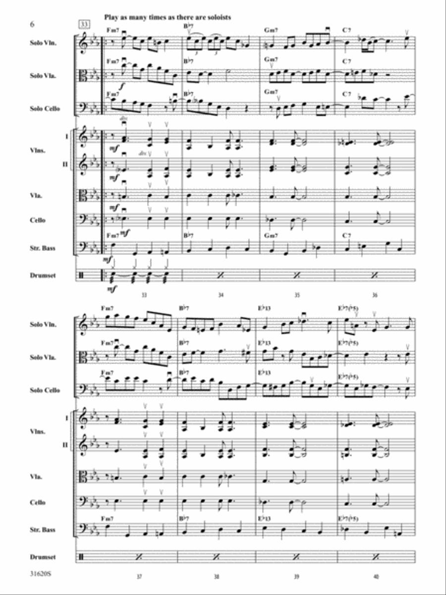 Li'l Darlin': Score Li'l Darlin': Score String Orchestra scores gallery preview page 6