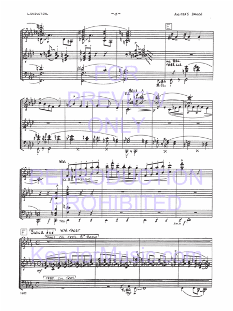 Anitra's Dance Jazz Ensemble scores gallery preview page 4