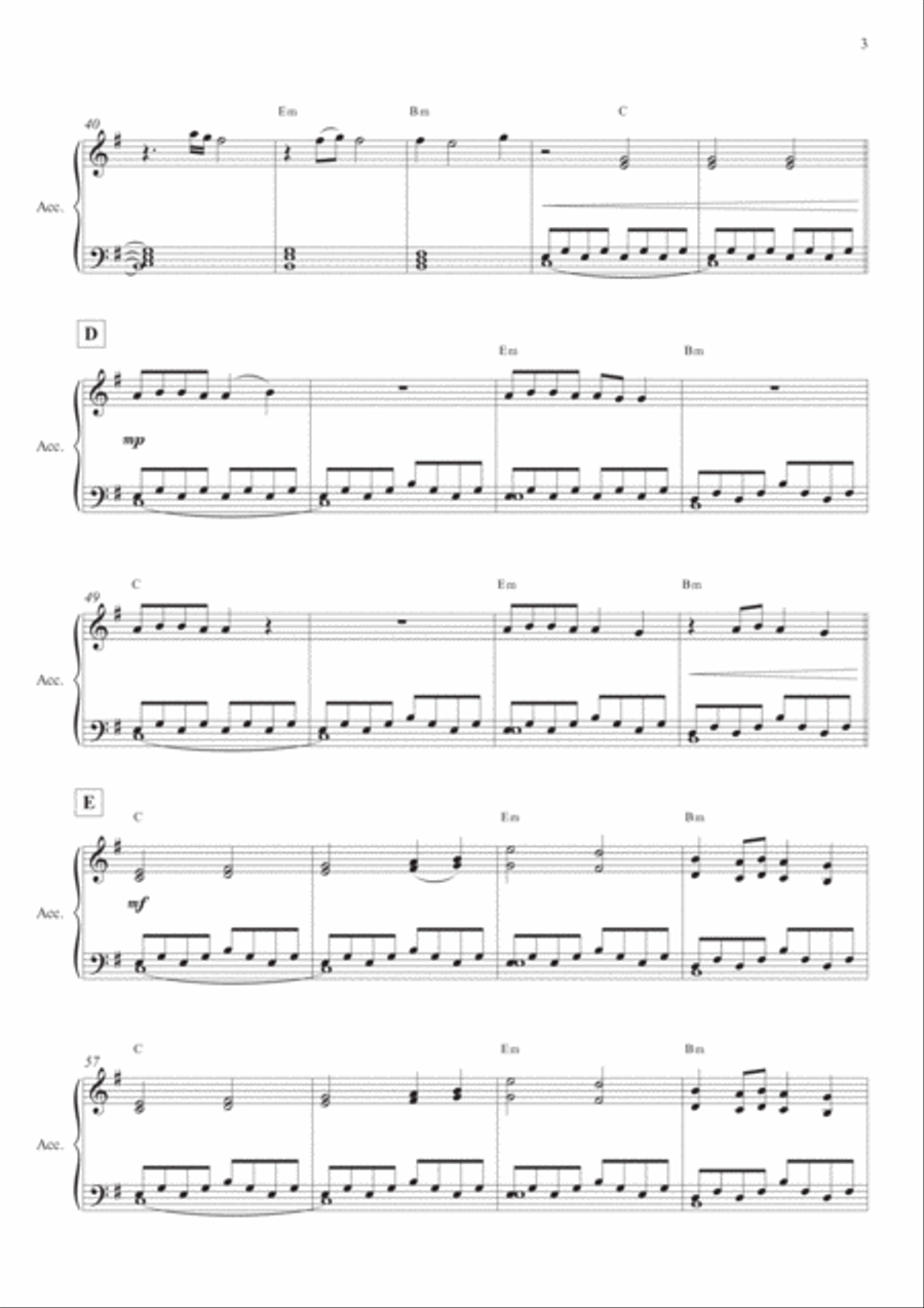 Lovely Accordion scores gallery preview page 3