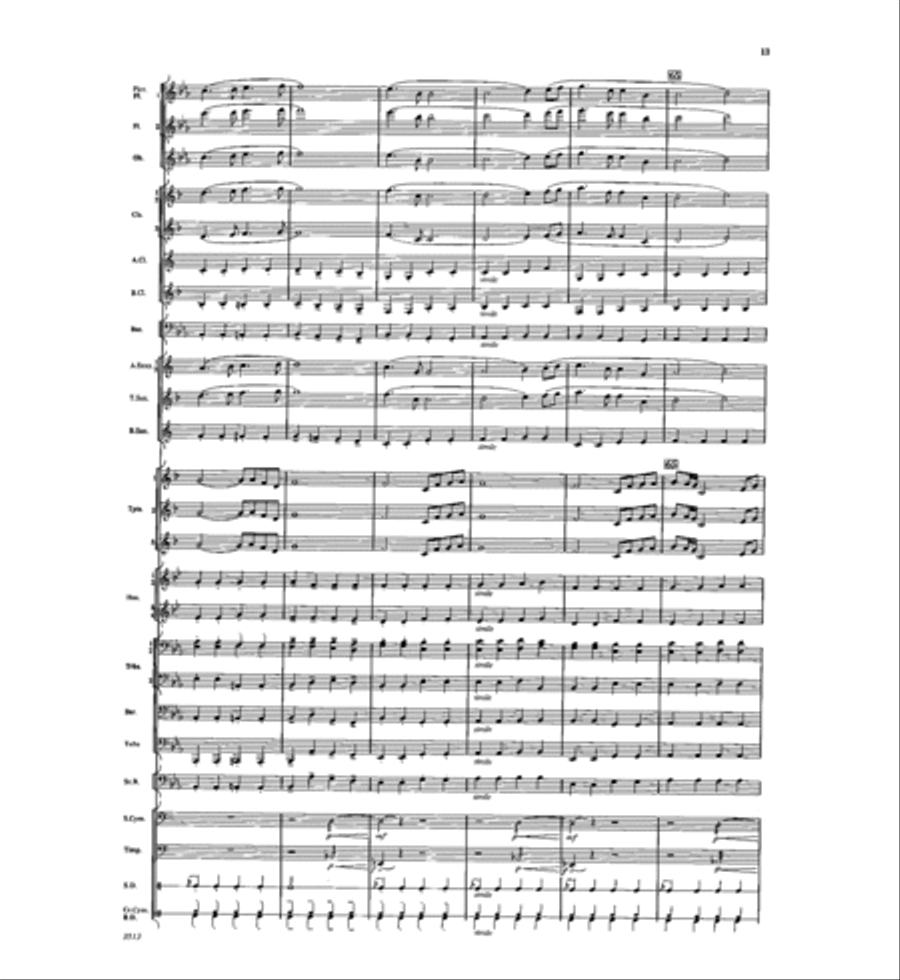 Fanfare and Ceremony Fanfare and Ceremony Concert Band scores gallery preview page 12