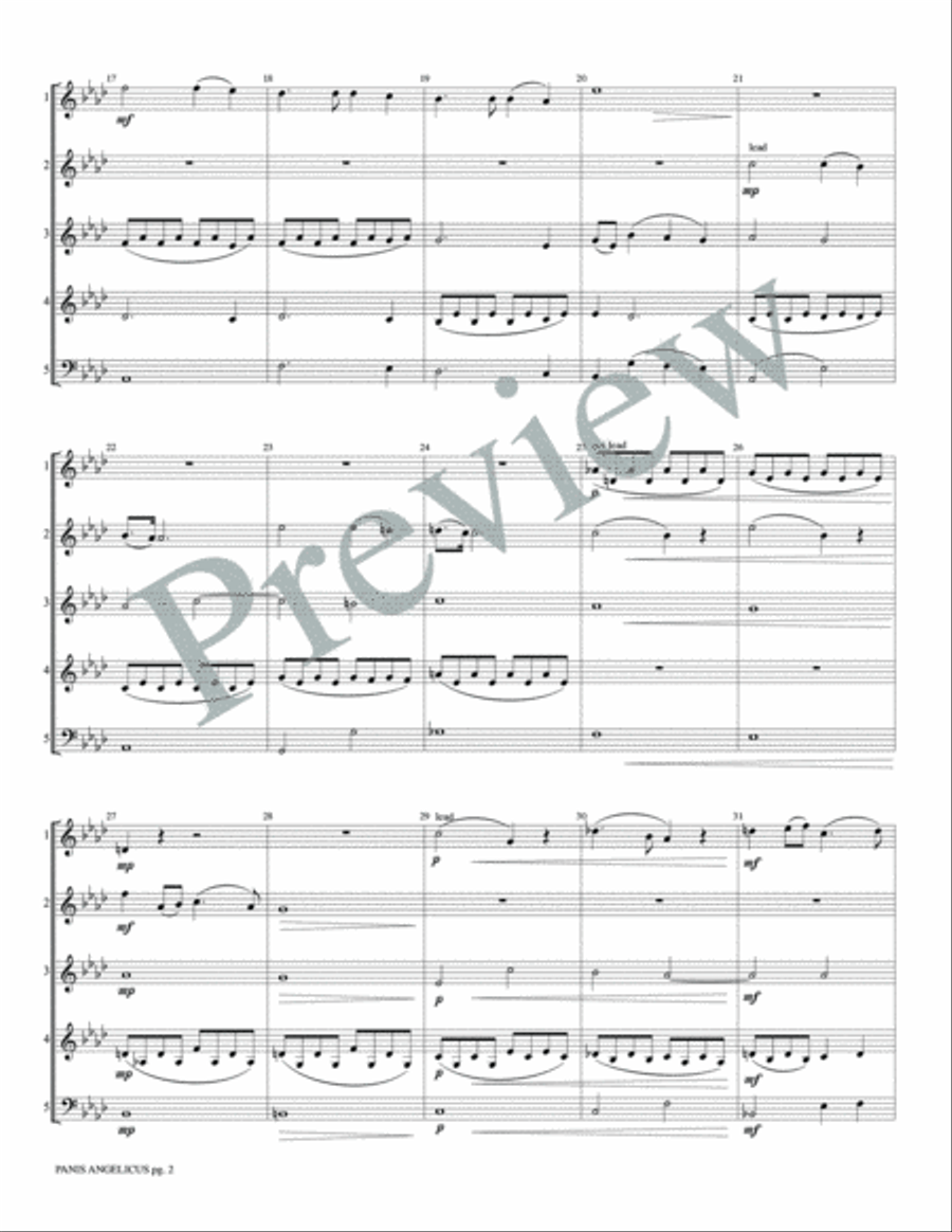 Panis Angelicus Woodwind Quartet scores gallery preview page 4