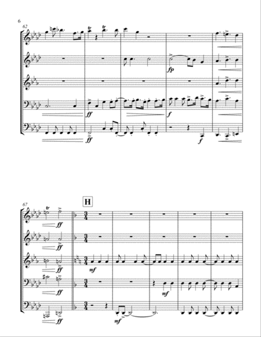 Danza Hispano Brass Ensemble scores gallery preview page 6