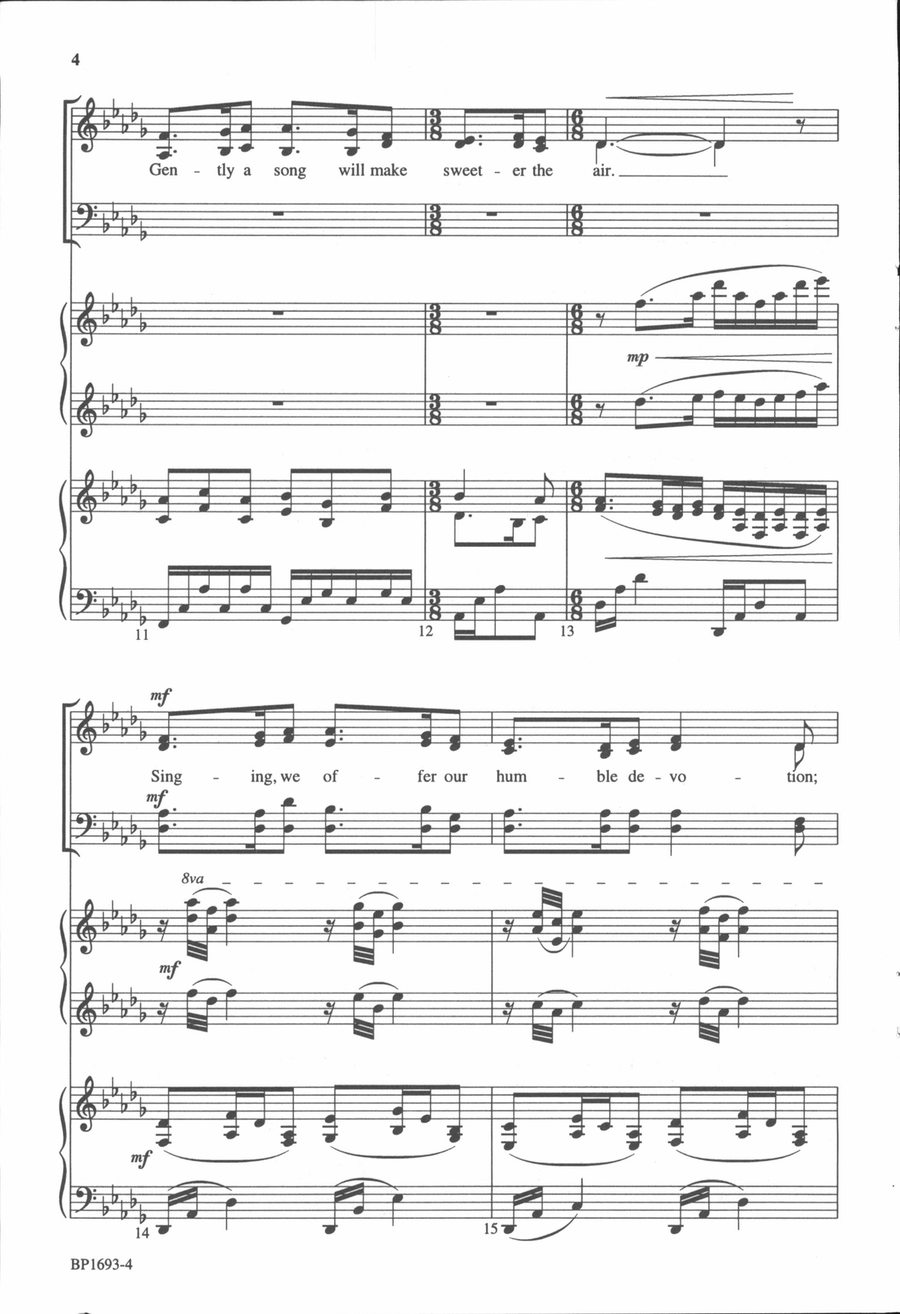 What Shall We Sing for the Child? - SATB 4-Part scores gallery preview page 4