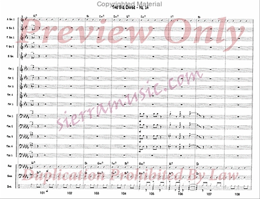 The Big Chase The Big Chase Jazz Ensemble scores gallery preview page 15