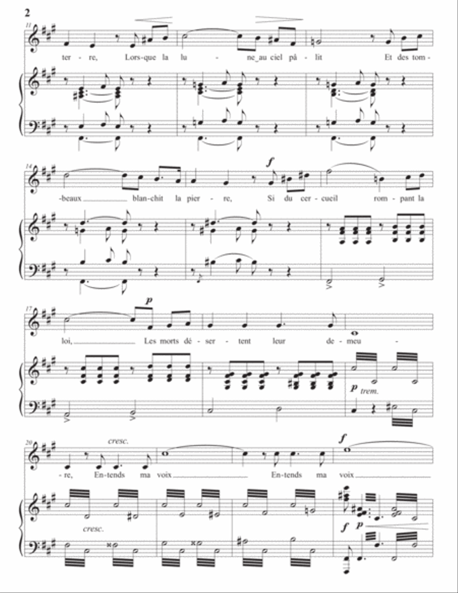 VIARDOT: Évocation (transposed to F-sharp minor) Voice scores gallery preview page 3
