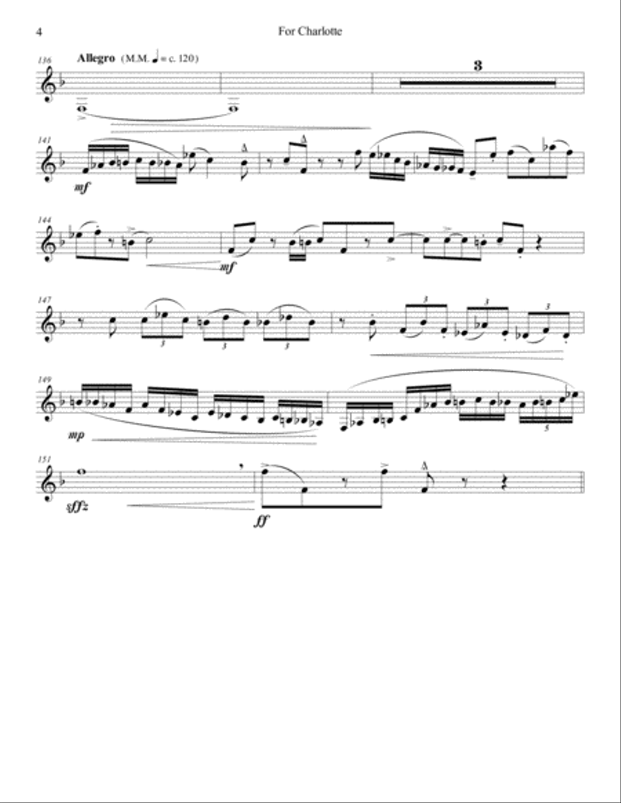 For Charlotte for French Horn and Piano Horn scores gallery preview page 4