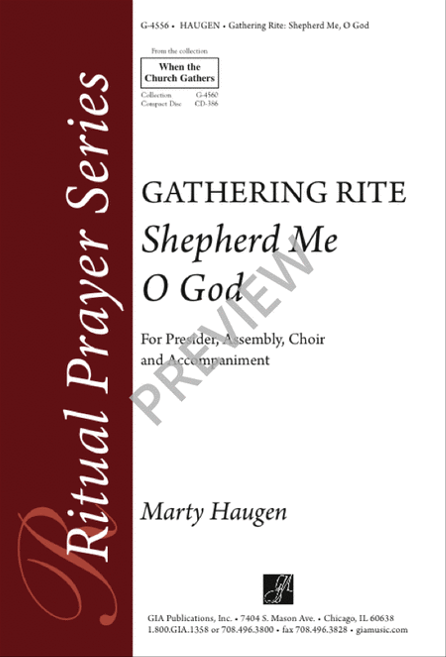 Shepherd Me, O God 4-Part scores gallery preview page 1