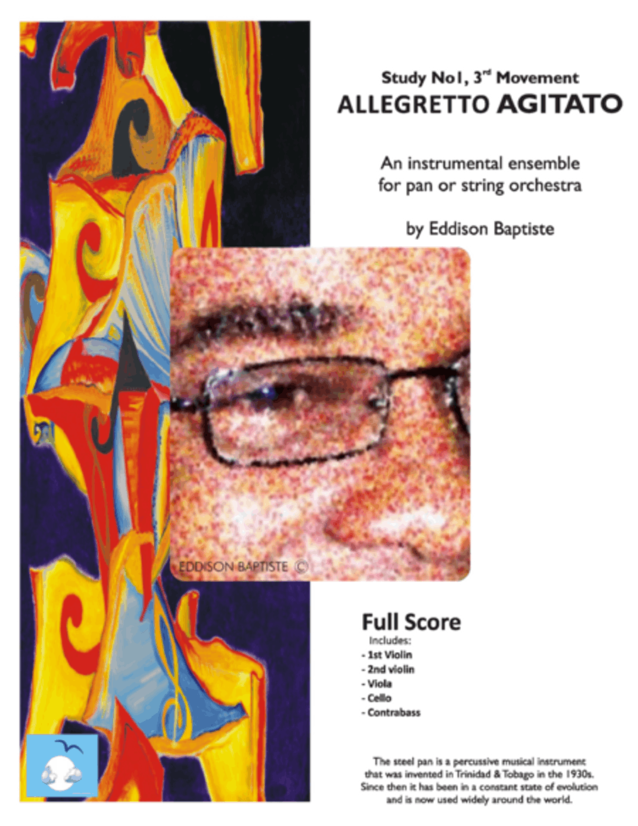 Study No1, 3rd Movement AIIEGRETTO AGITATO String Orchestra scores gallery preview page 1