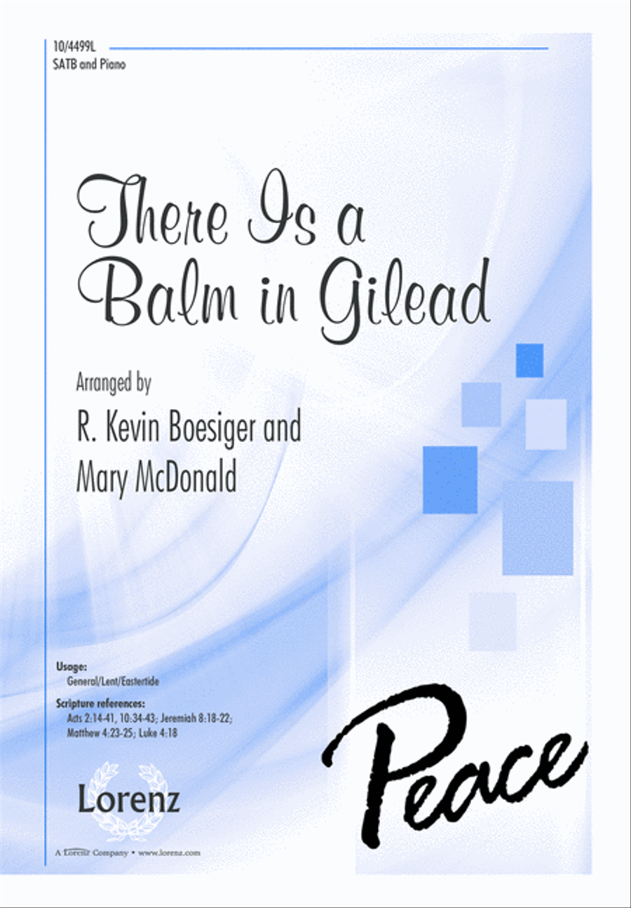 There Is a Balm in Gilead 4-Part scores gallery preview page 1