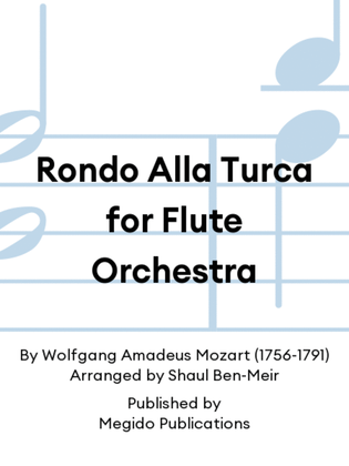 Rondo Alla Turca for Flute Orchestra