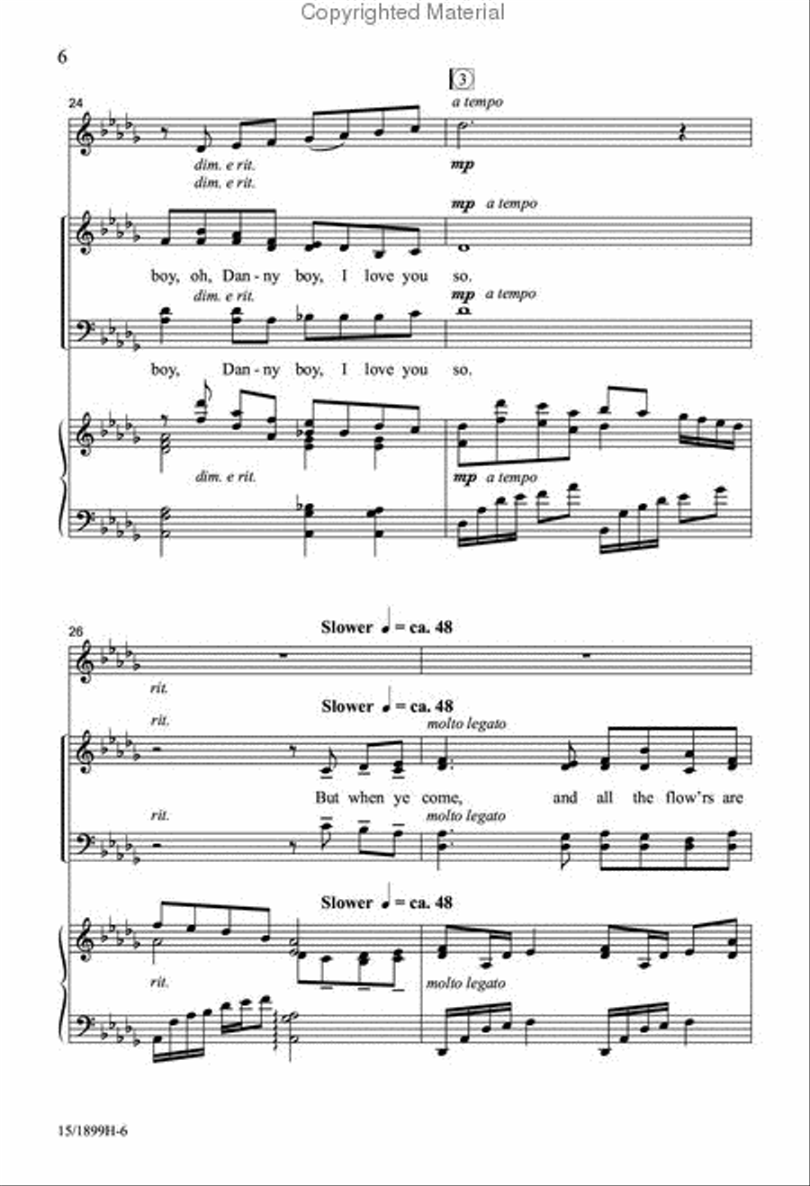 Danny Boy Danny Boy 4-Part scores gallery preview page 6