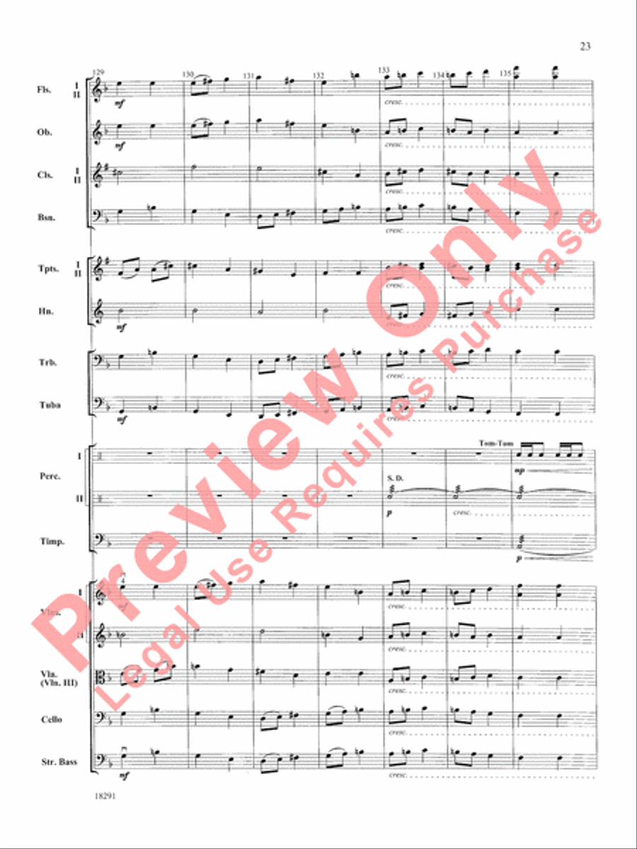 Hungarian Air and Dance Full Orchestra scores gallery preview page 24