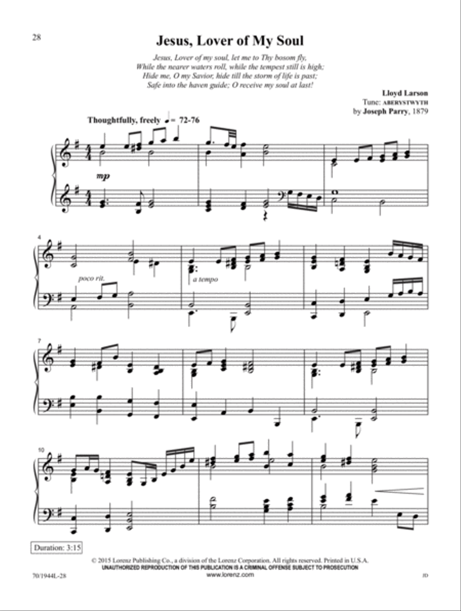 The Triumphs of His Grace Piano Solo scores gallery preview page 12