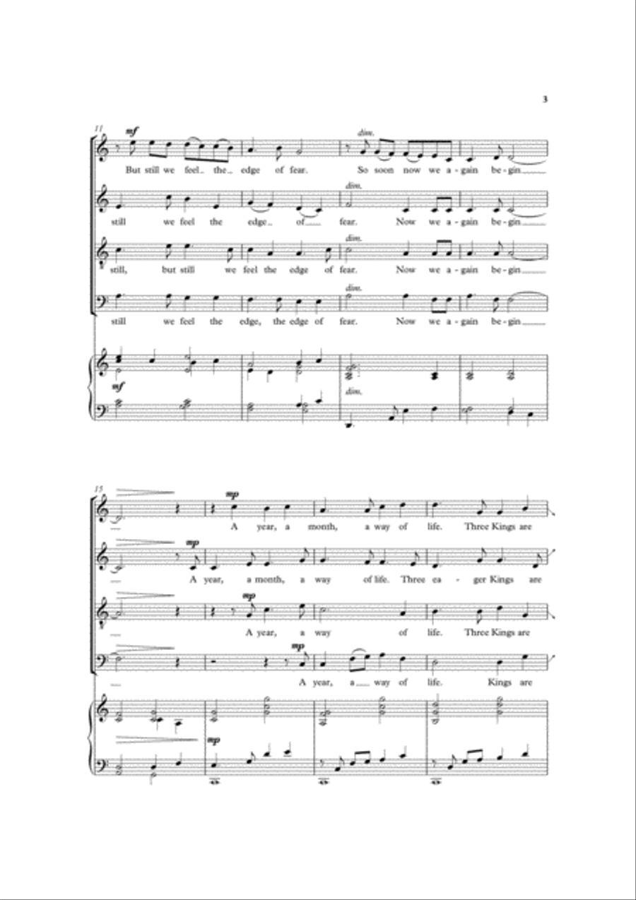 The Marvellous Birth 4-Part scores gallery preview page 3