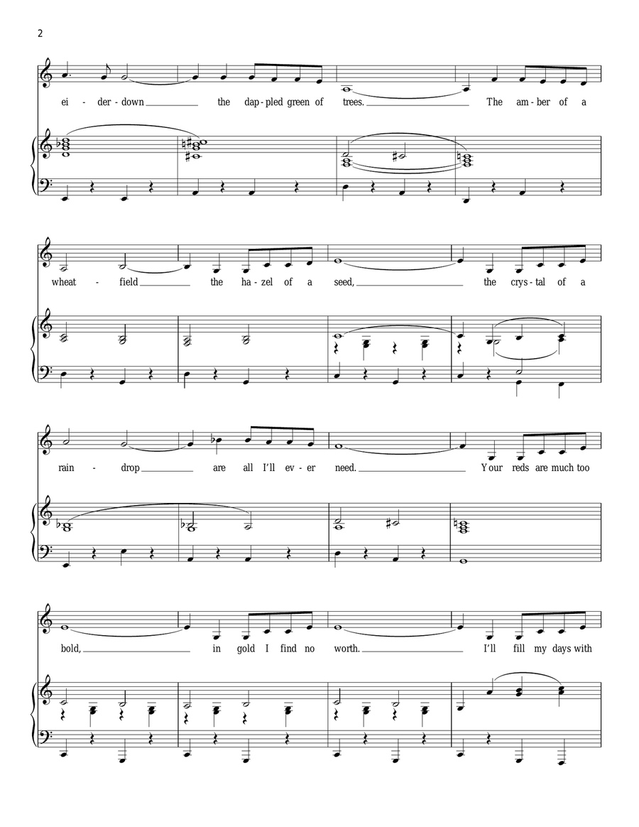 The Colors Of My Life by Cy Coleman Piano, Vocal - Digital Sheet Music page 2