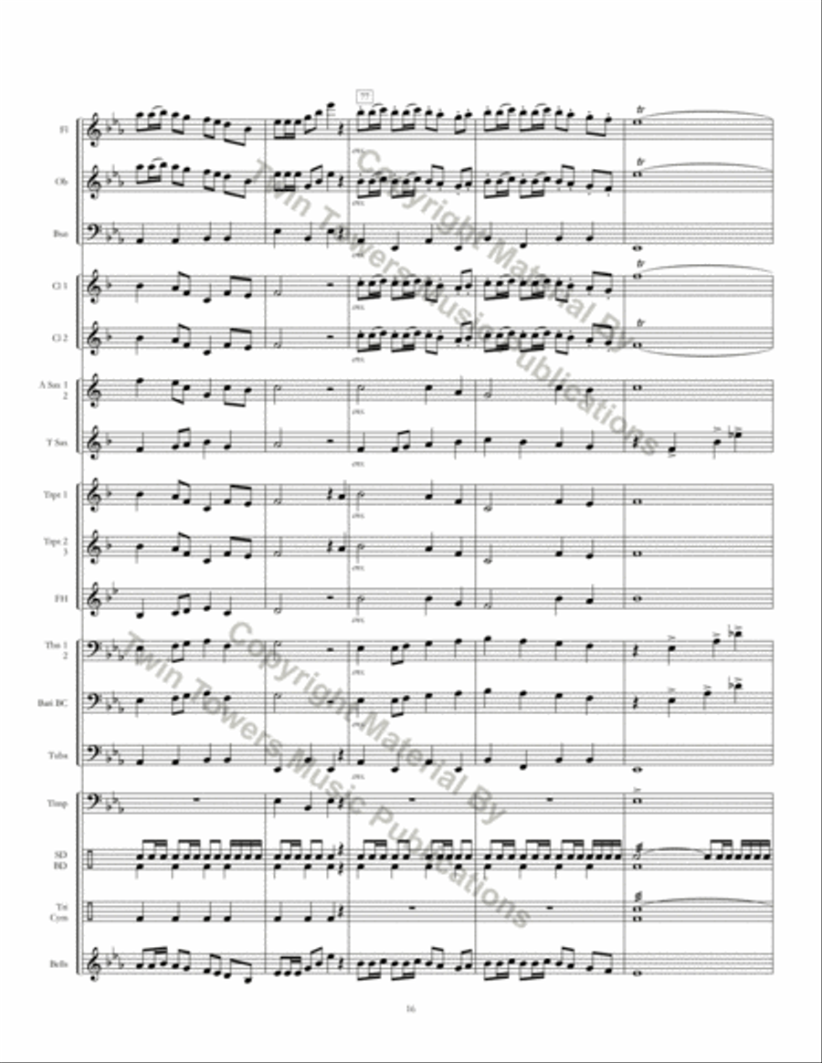 Northshore March Northshore March Concert Band scores gallery preview page 18