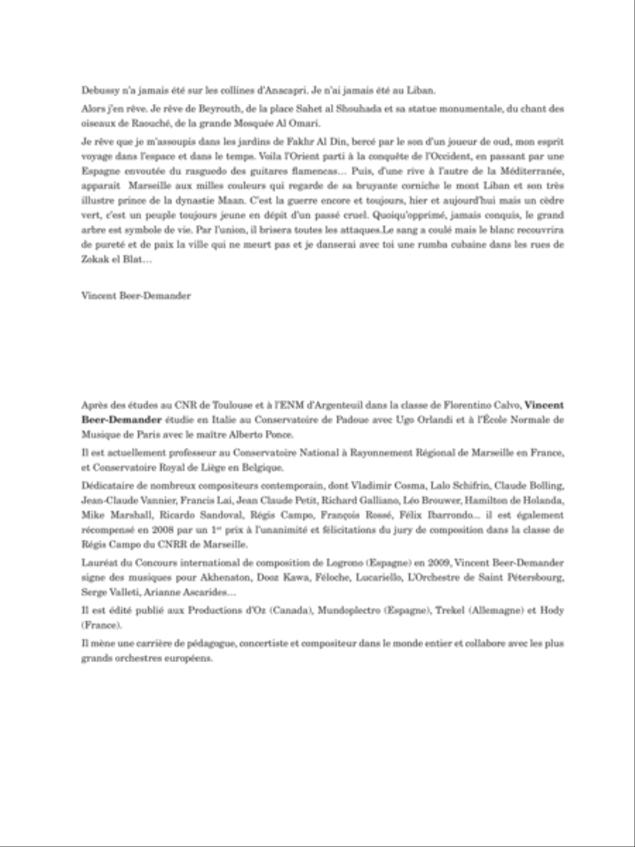 Dans les Jardins de Fakhr Al-Din Piano Accompaniment scores gallery preview page 3